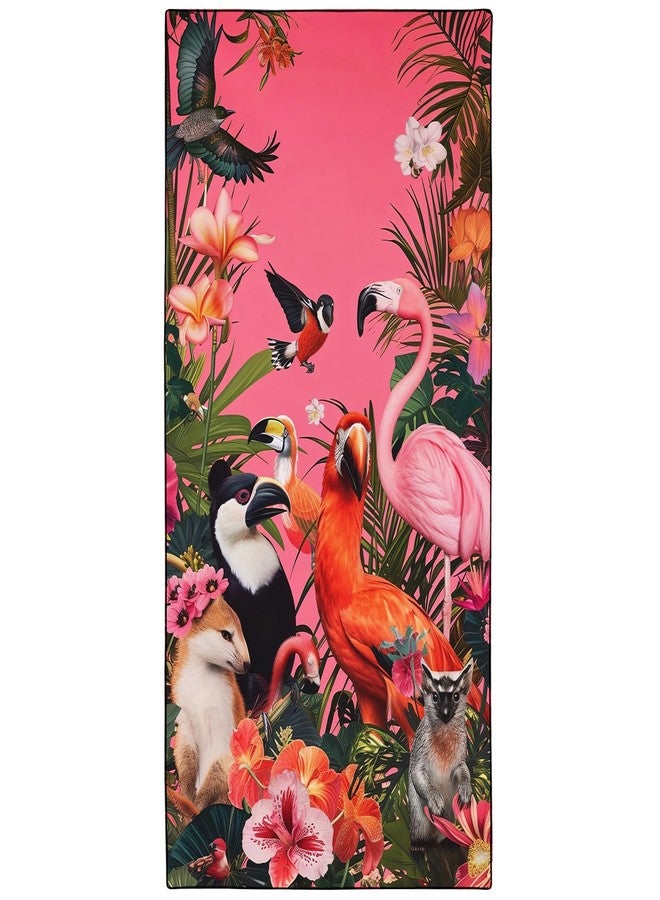 OHTMTHO Tropical Jungle Birds Beach Towel Oversized 36"x72" Quick Dry Microfiber Towels Pool Accessories Cruise Essentials Vacation Gifts Summer Must Haves for Swimming Camping Travel - Image 1